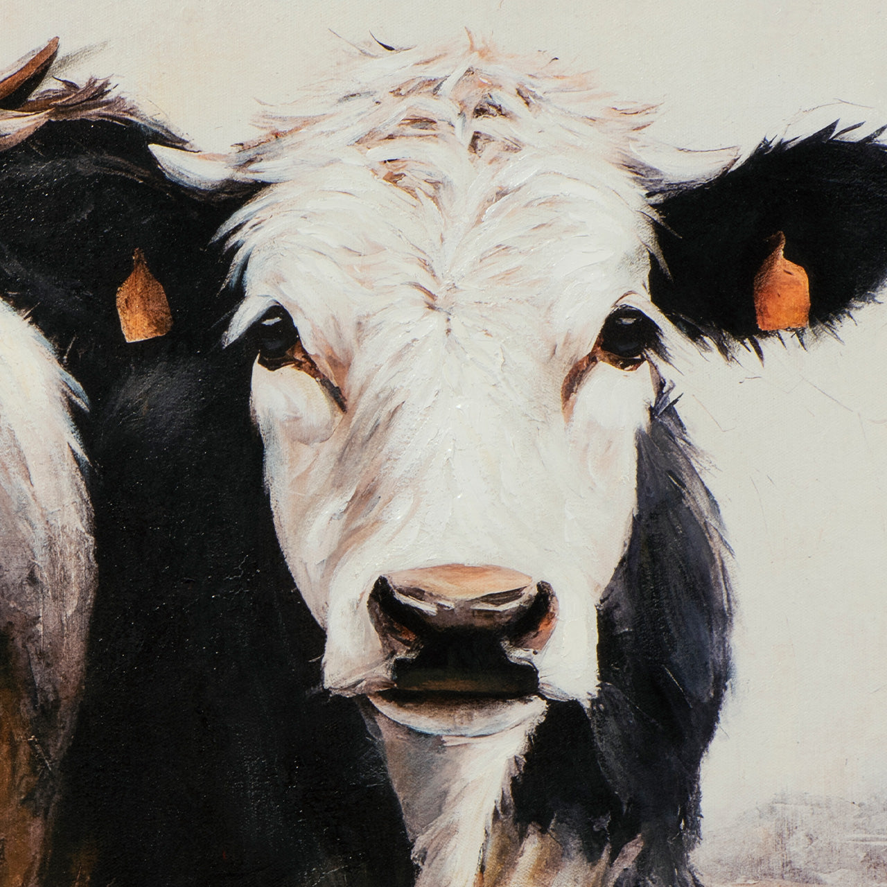 peinture de veaux mignons