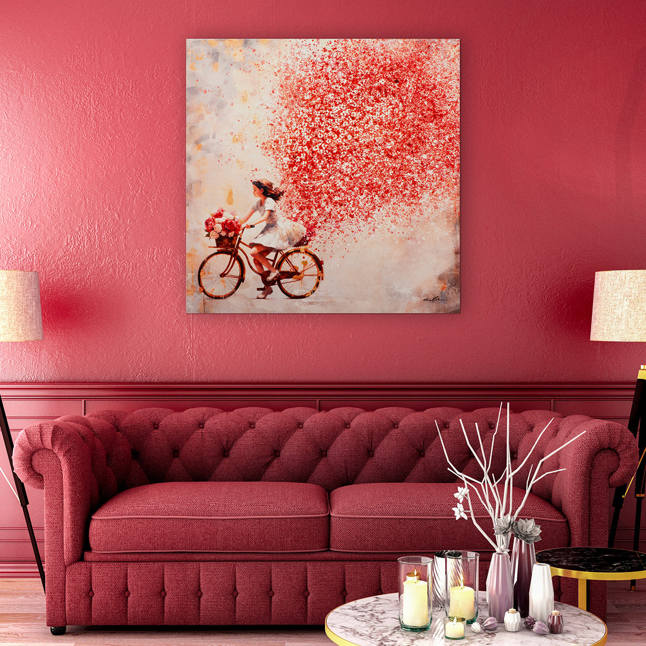 Gemälde Flowers in the air!