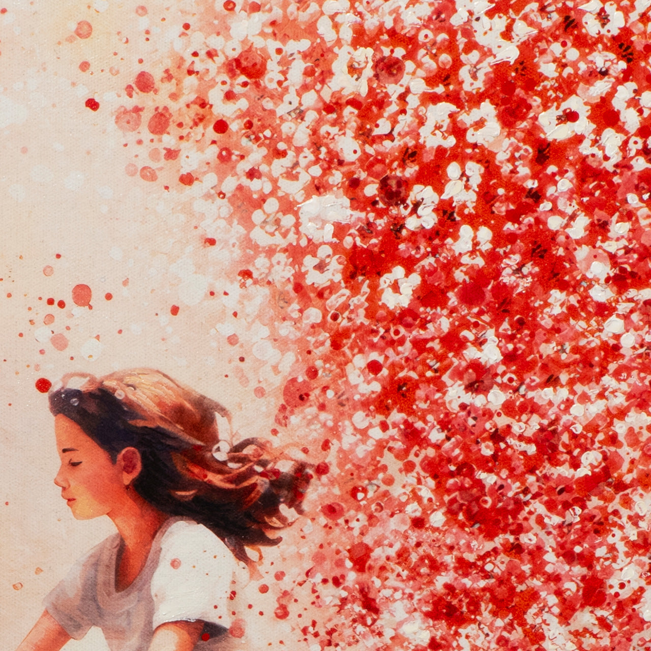 Gemälde Flowers in the air!