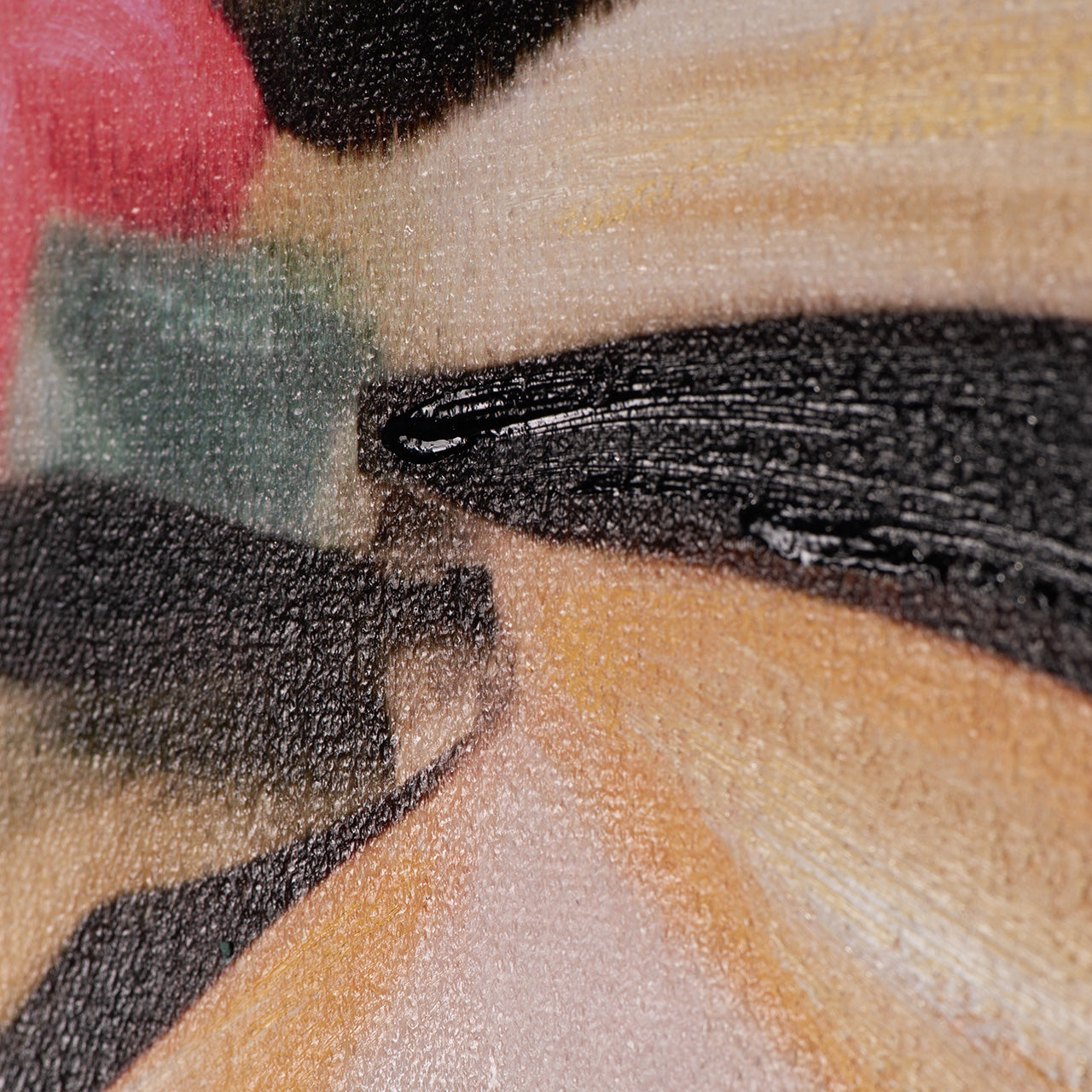 peinture Peinture naïve Fille aux fleurs