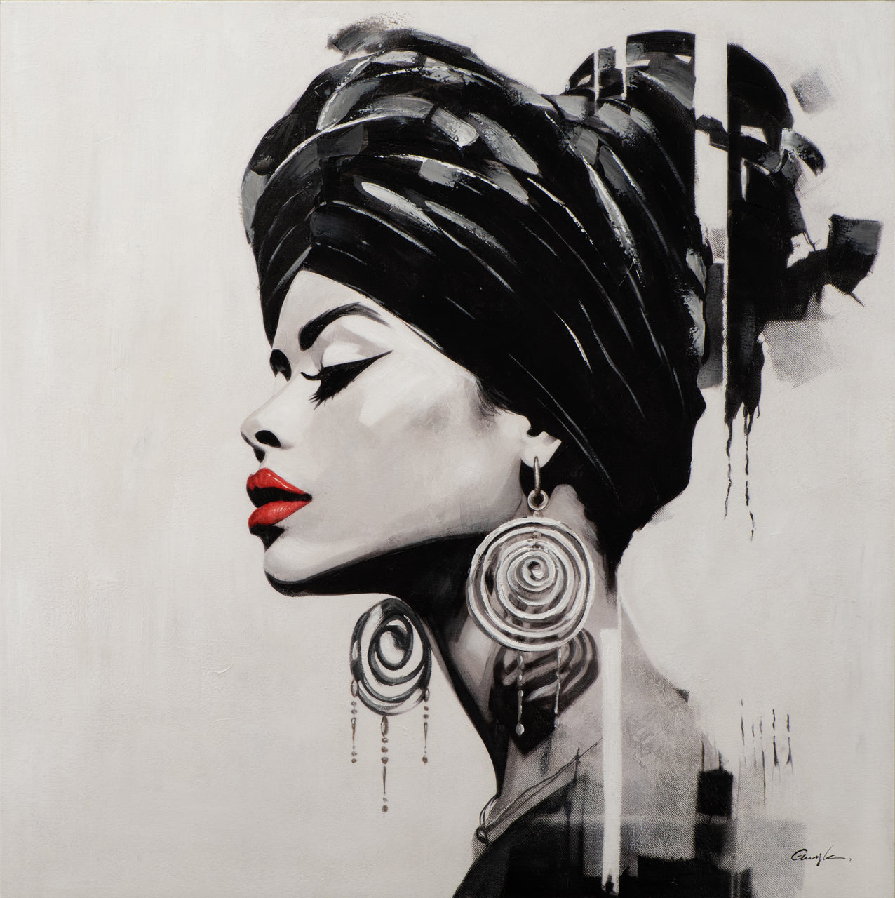 peinture Femme fière