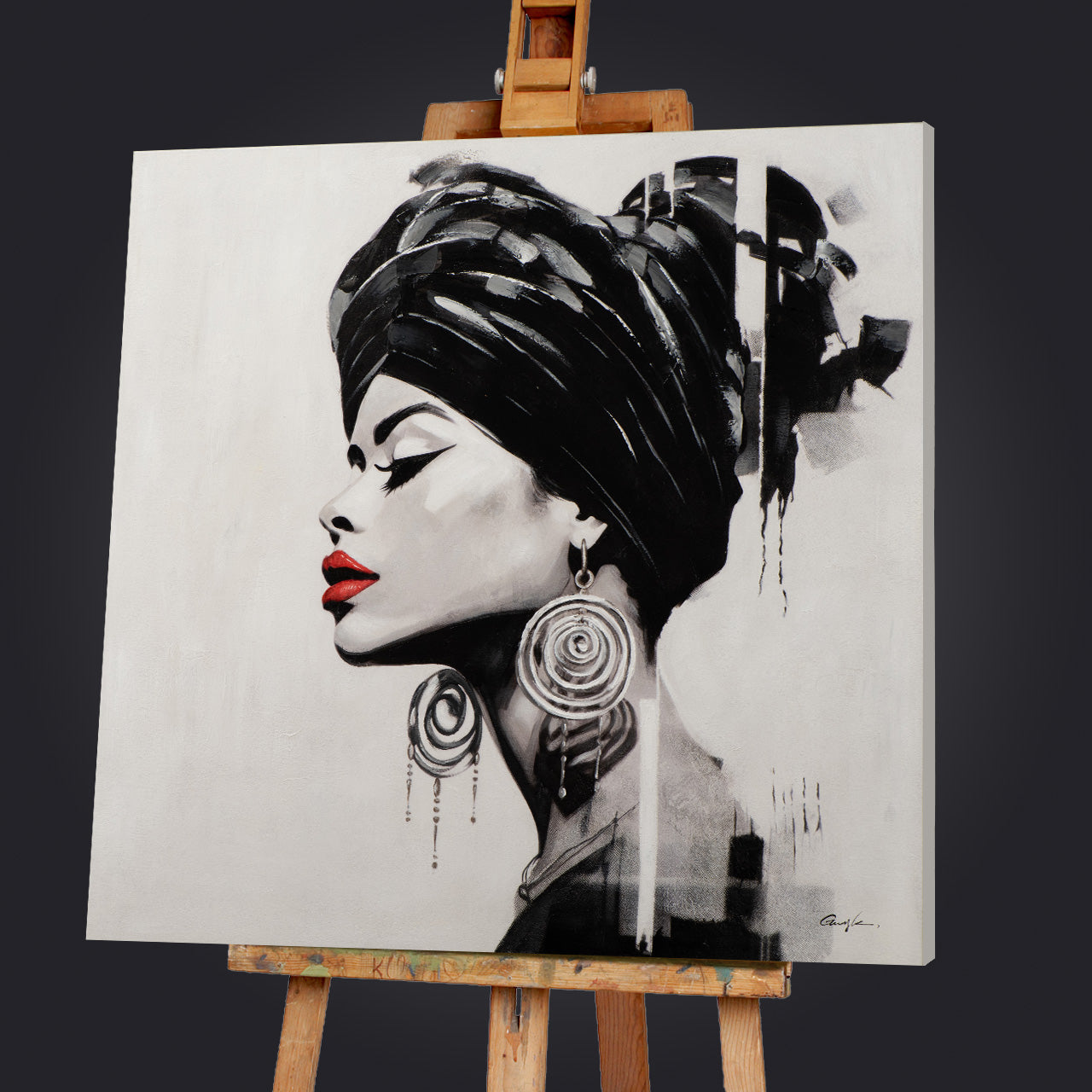 peinture Femme fière