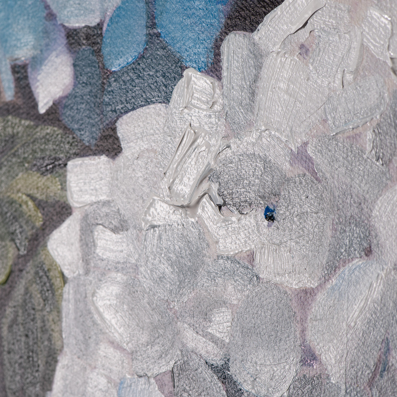 Gemälde Blaue Hortensien