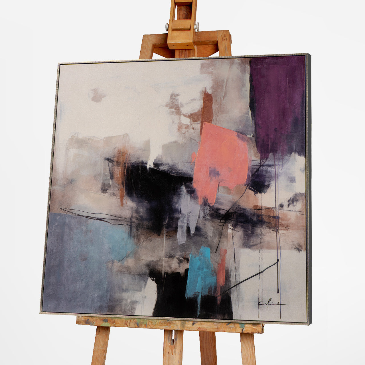 Gemälde Pink Meets Blue