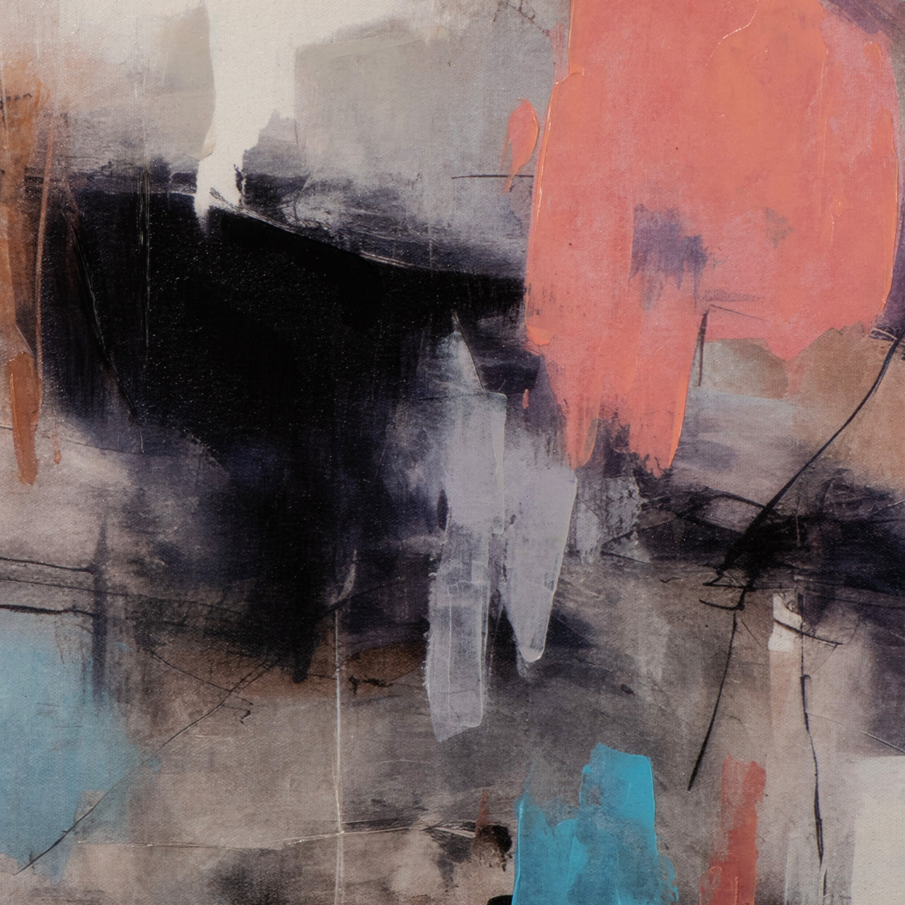 Gemälde Pink Meets Blue