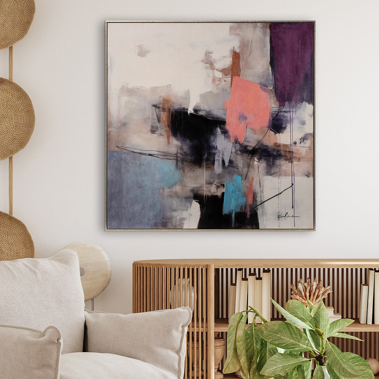 Gemälde Pink Meets Blue