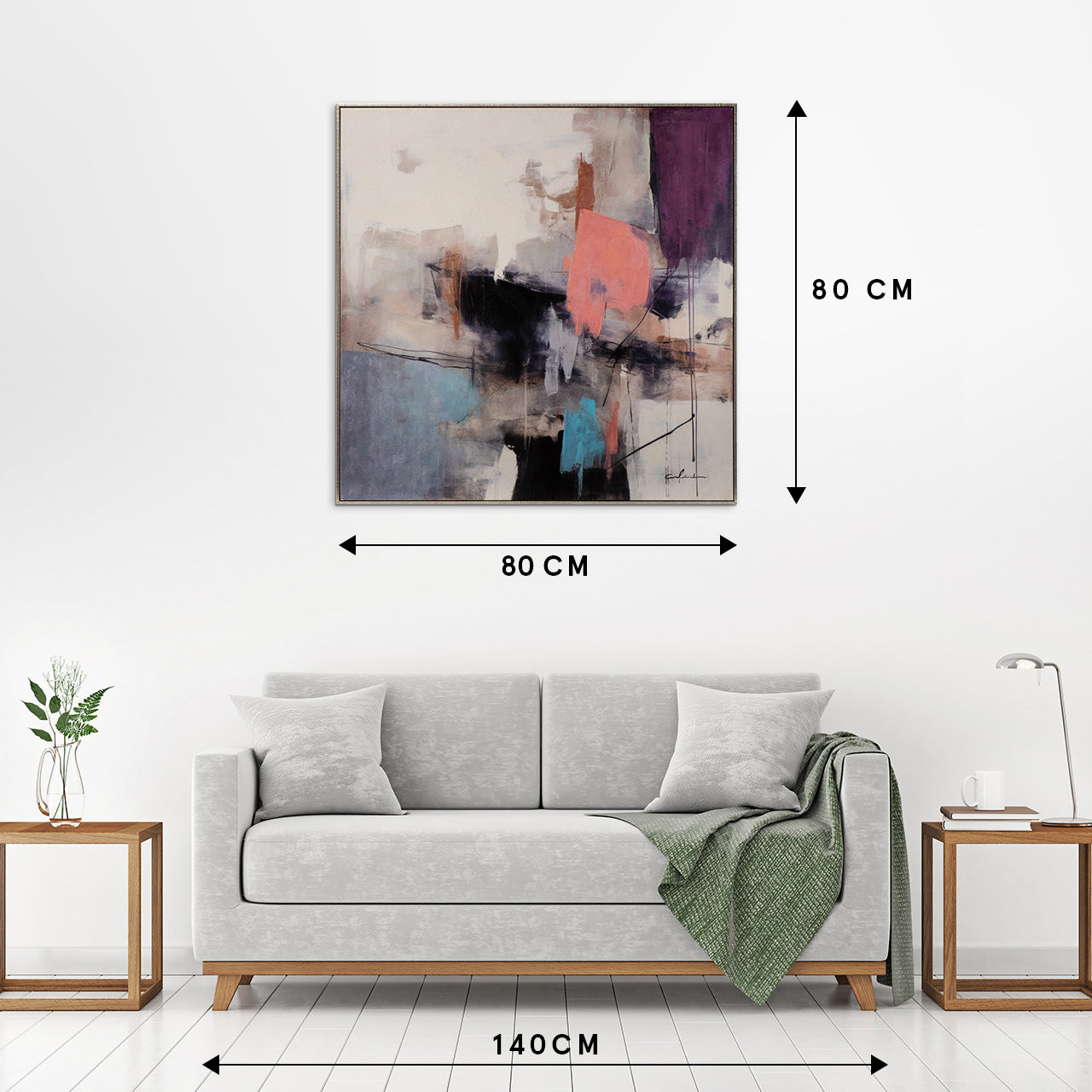 Gemälde Pink Meets Blue