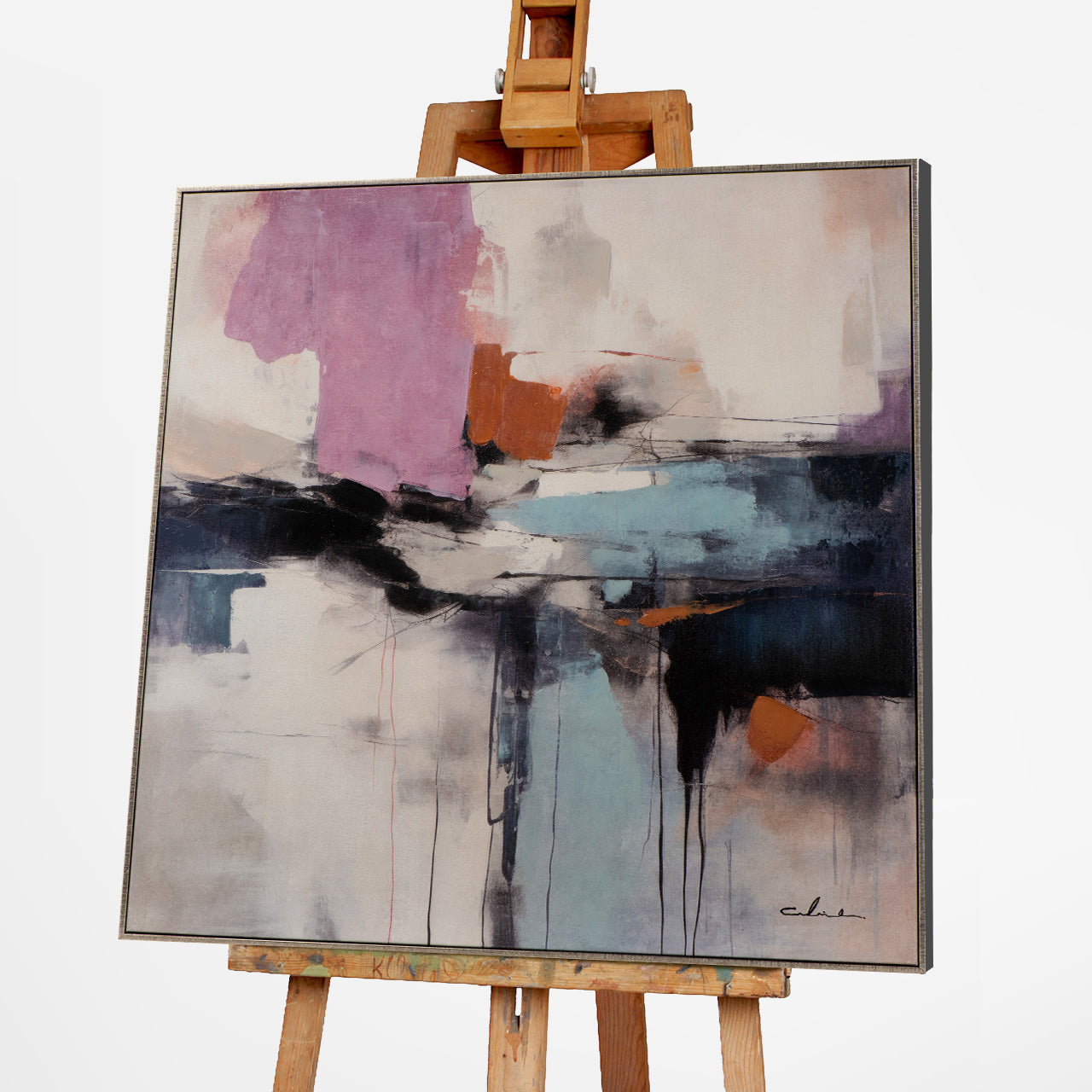 Gemälde Purple Meets Blue