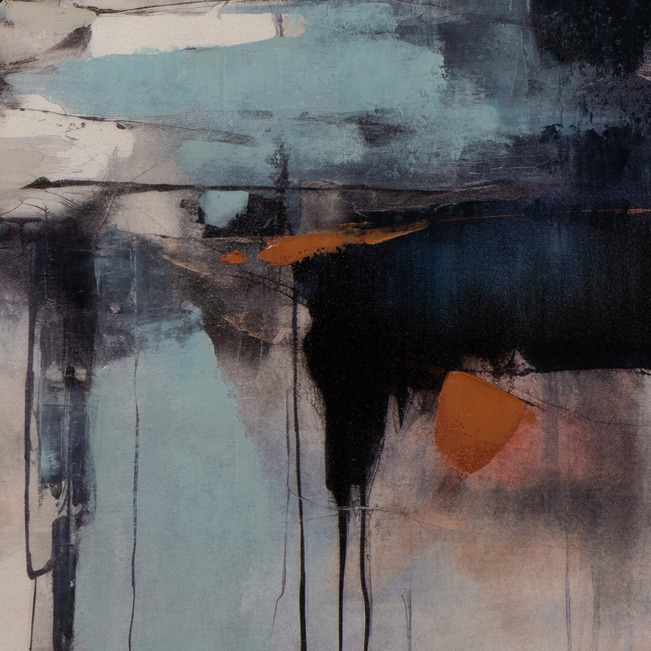 Gemälde Purple Meets Blue