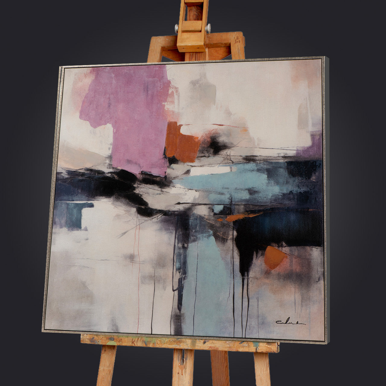 Gemälde Purple Meets Blue