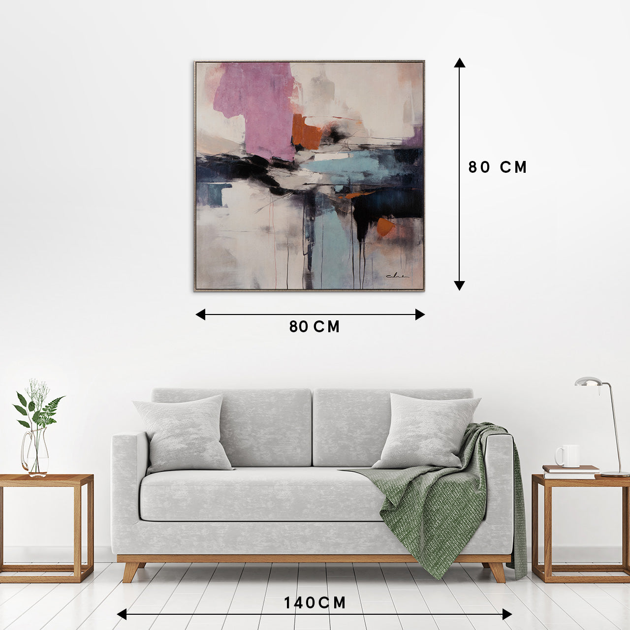 Gemälde Purple Meets Blue