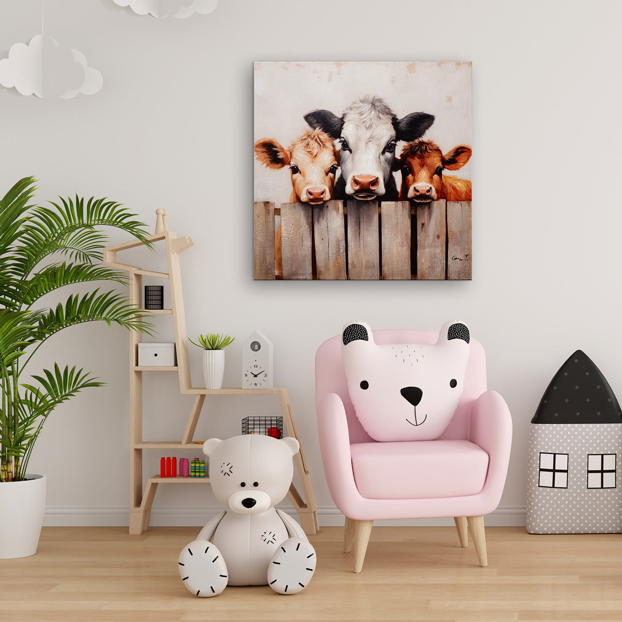 peinture de la ferme laiteuse