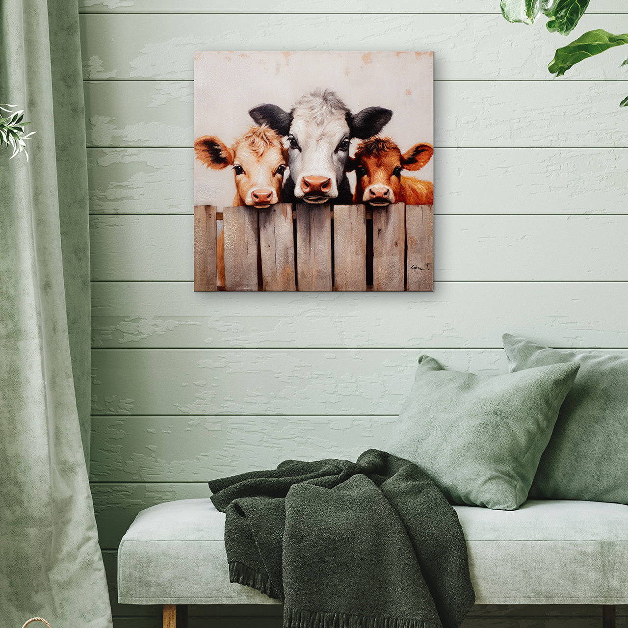 peinture de la ferme laiteuse