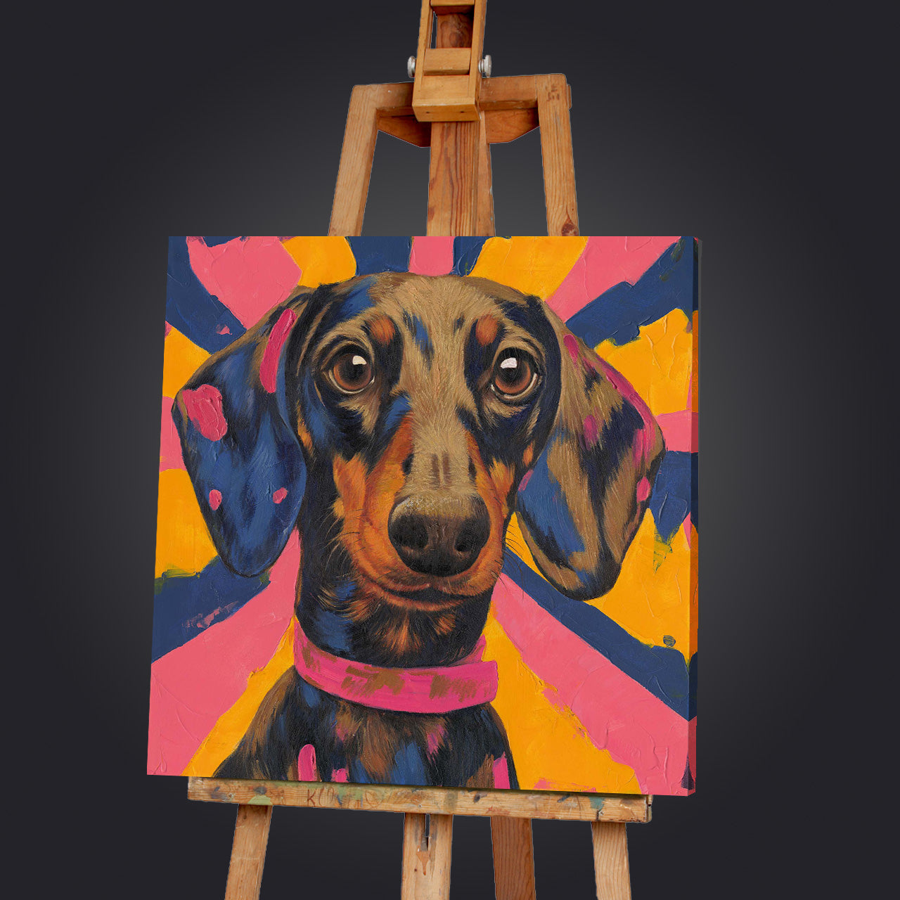 Peinture Teckel