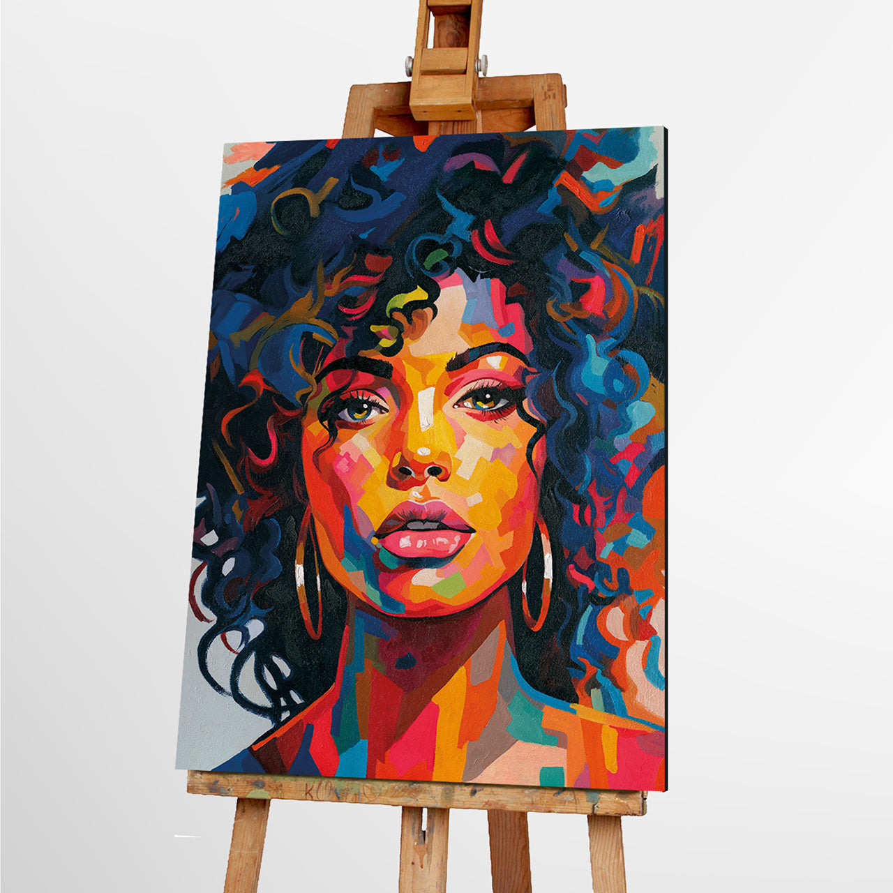 Peinture de fille en couleurs
