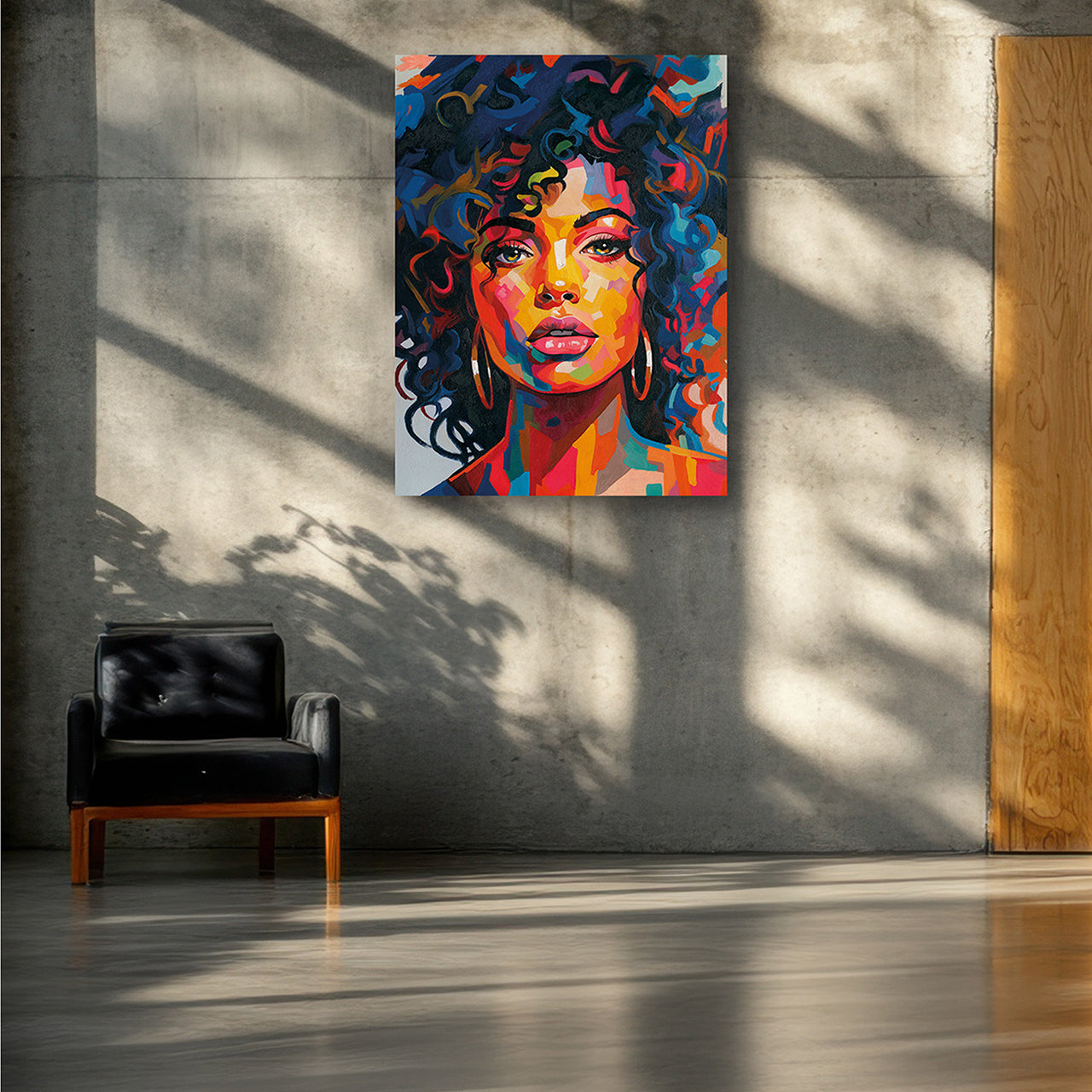 Peinture de fille en couleurs
