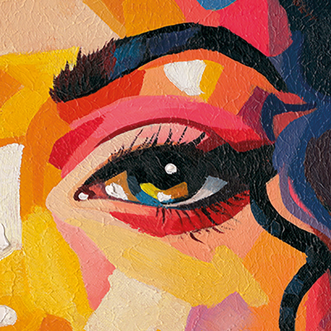 Peinture de fille en couleurs