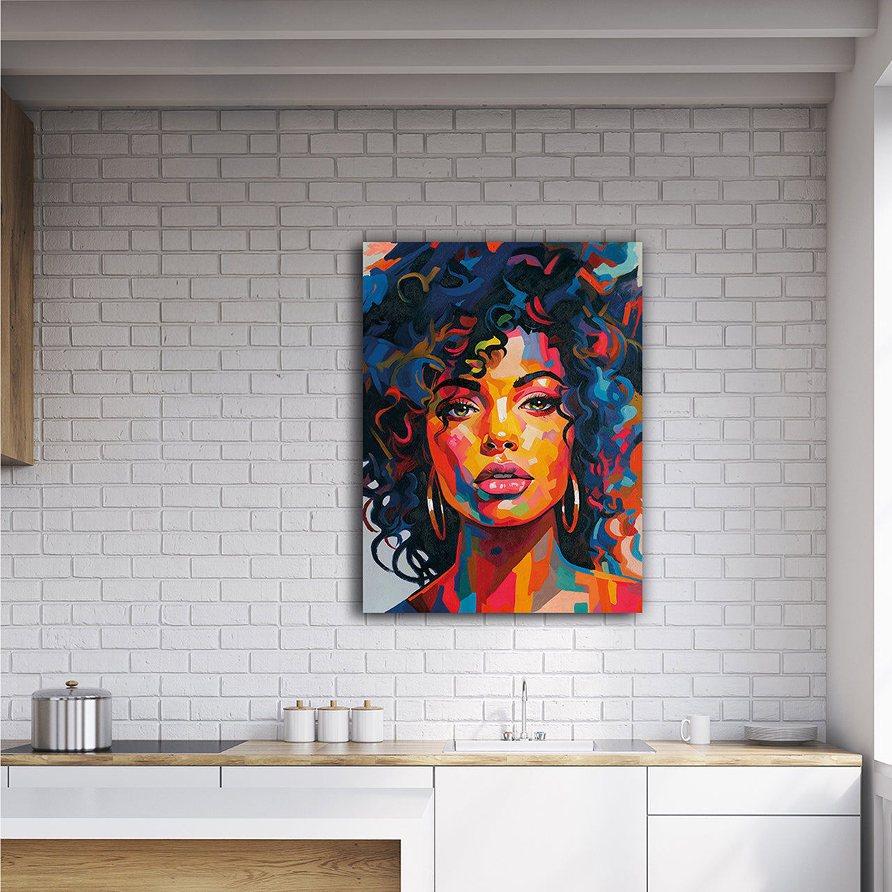 Peinture de fille en couleurs