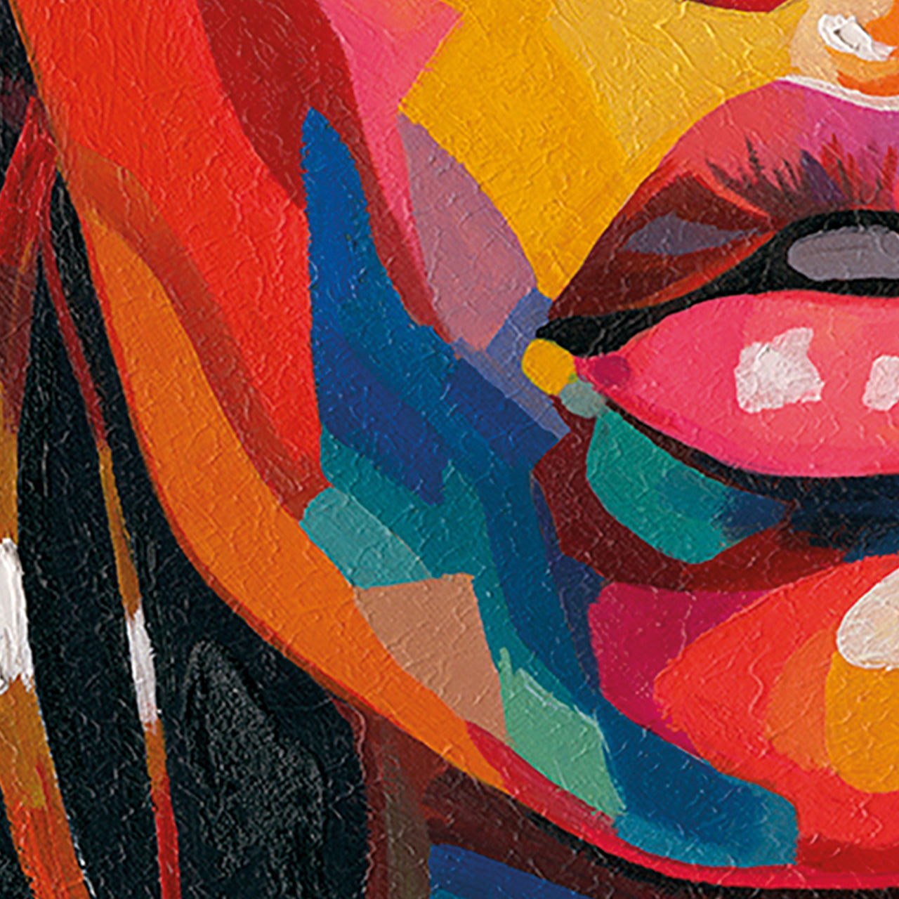 Peinture de fille en couleurs