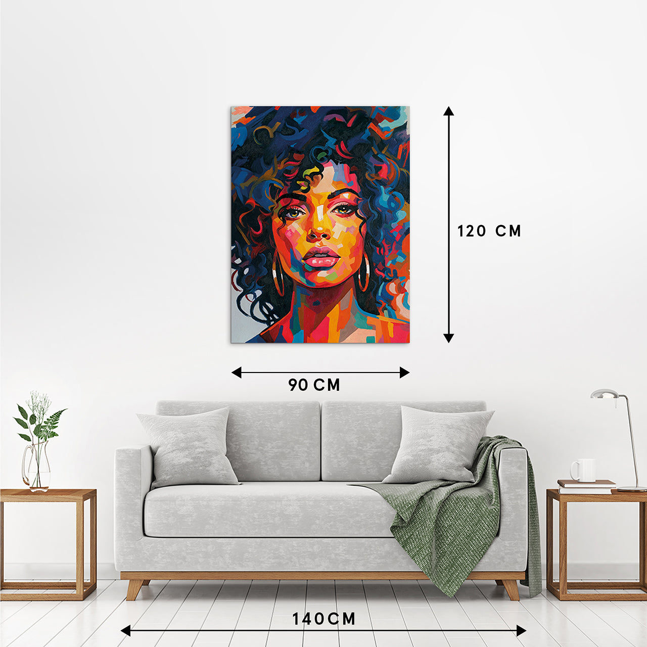 Peinture de fille en couleurs