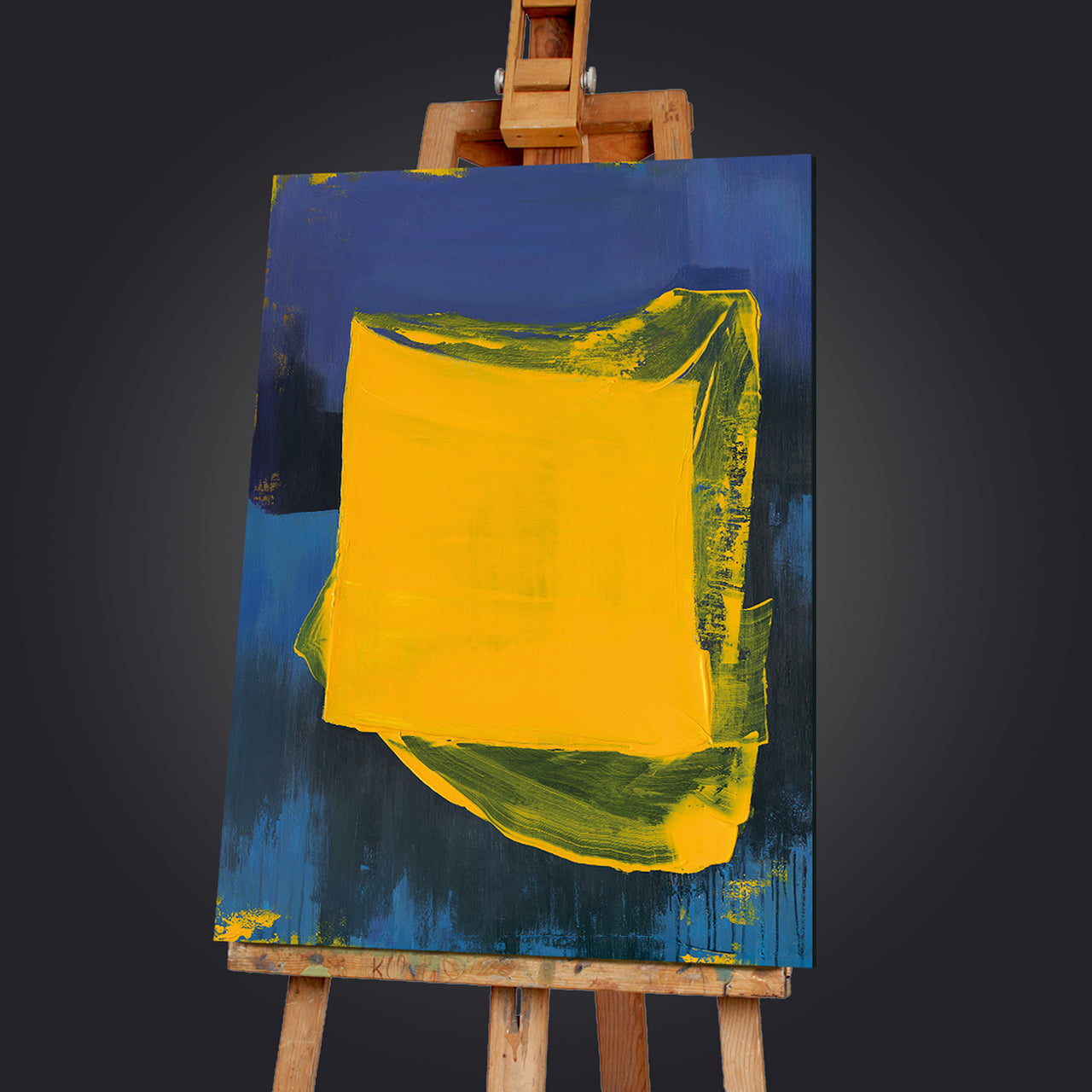 Painting Blue and Yellow
