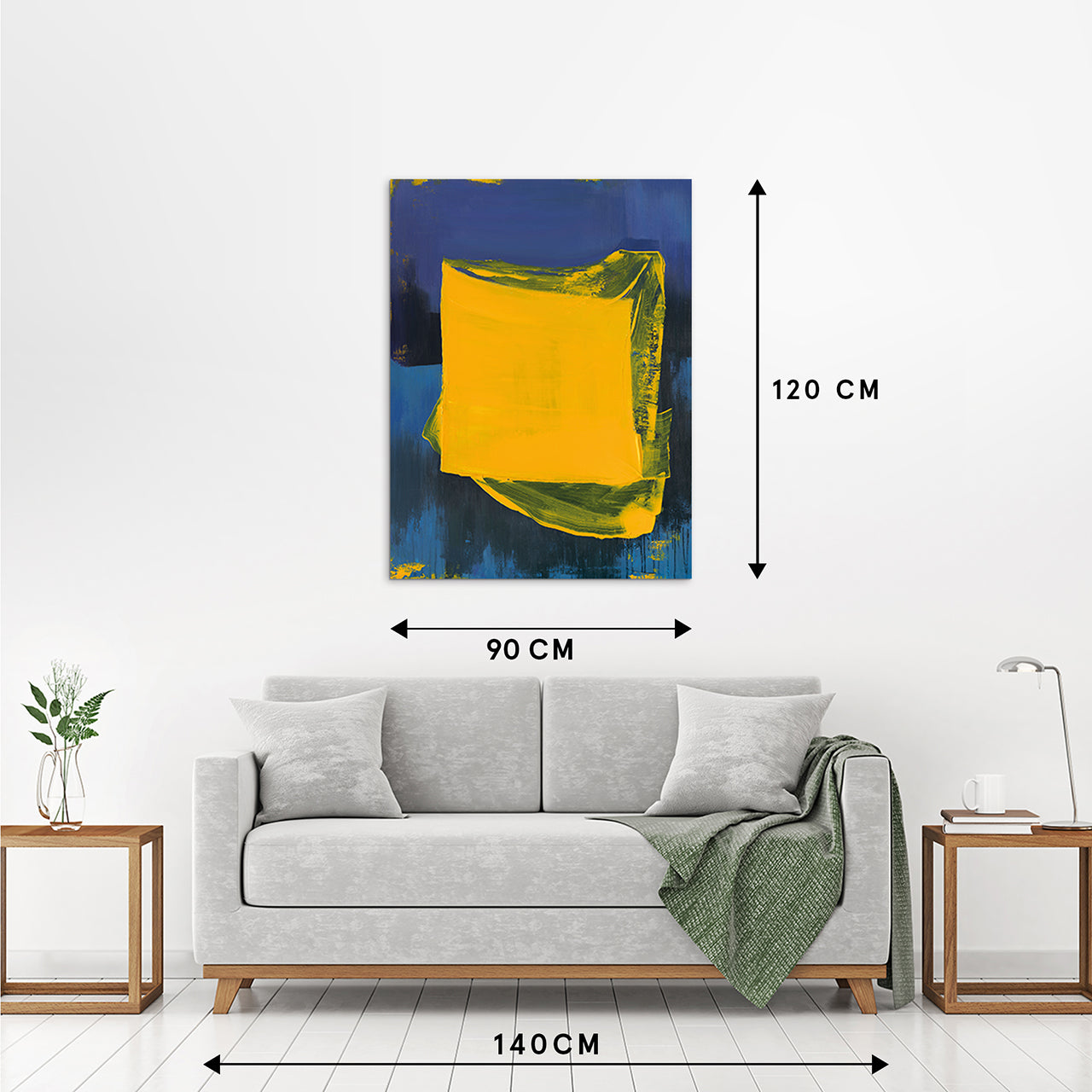 Painting Blue and Yellow