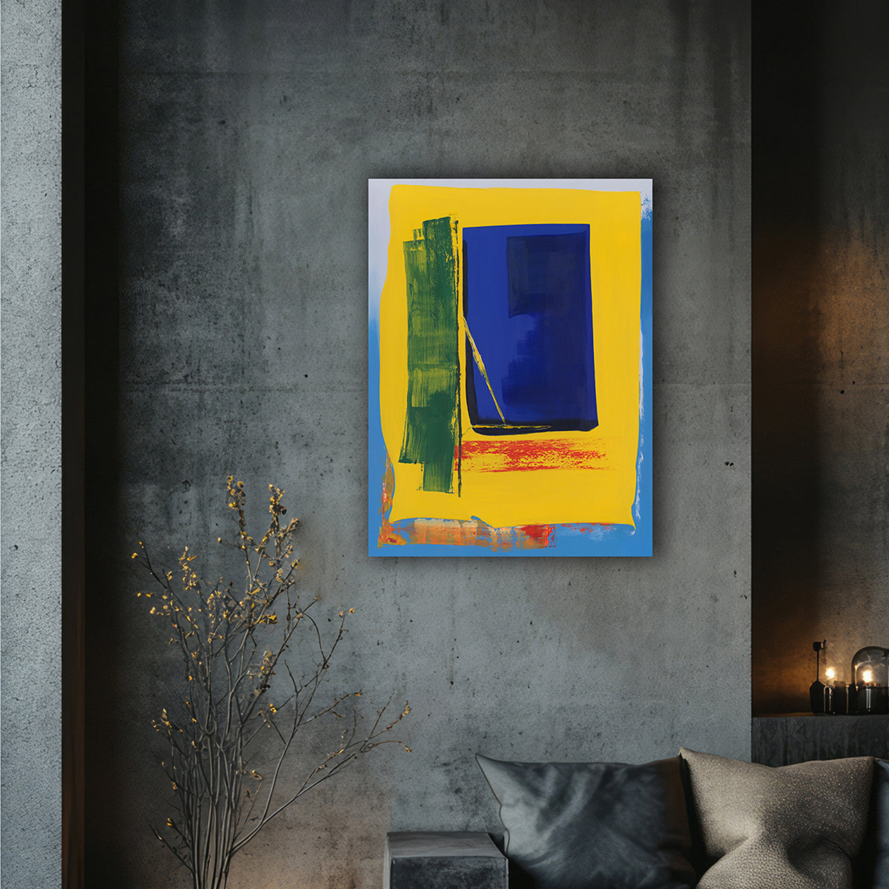 Painting Blue and Yellow