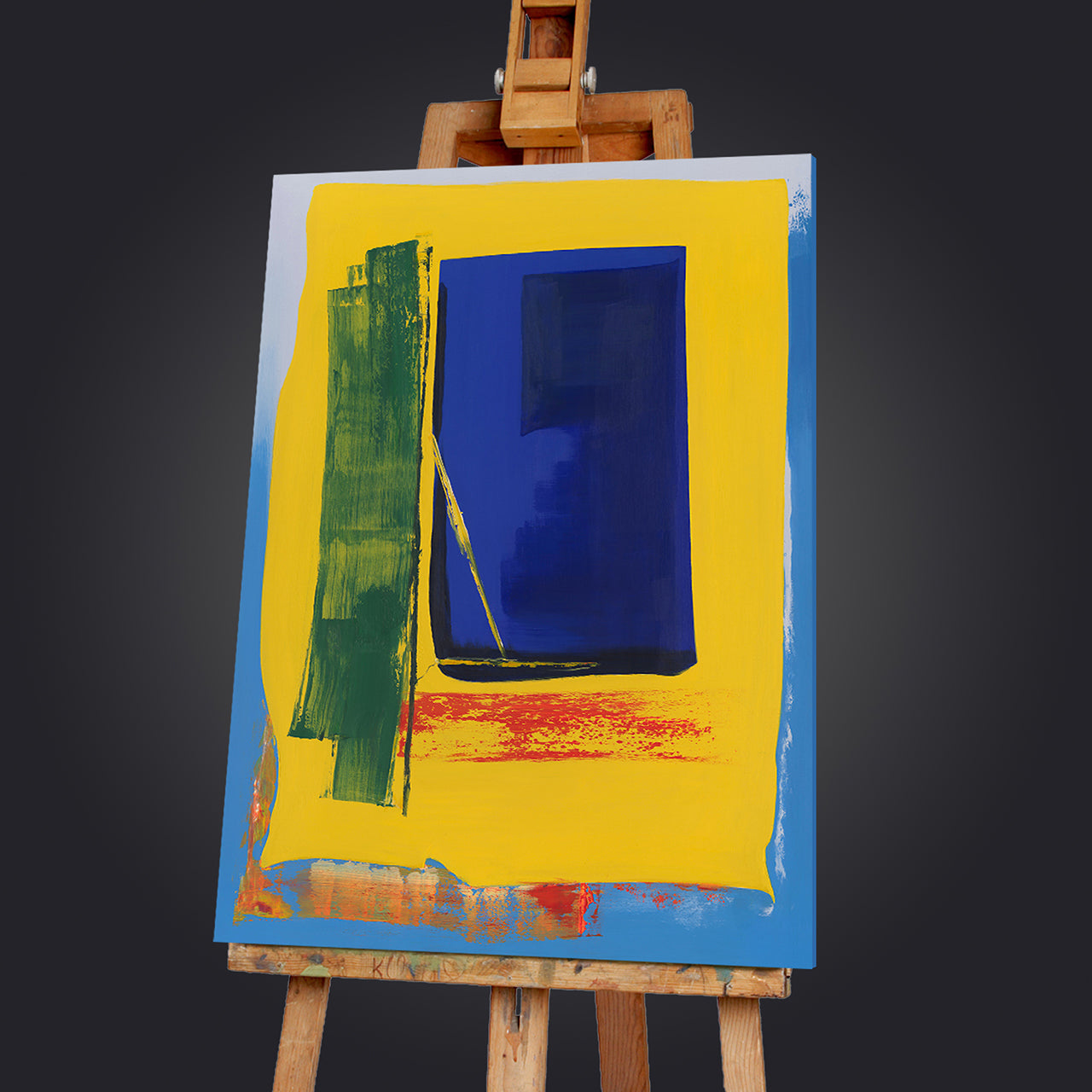 Painting Blue and Yellow
