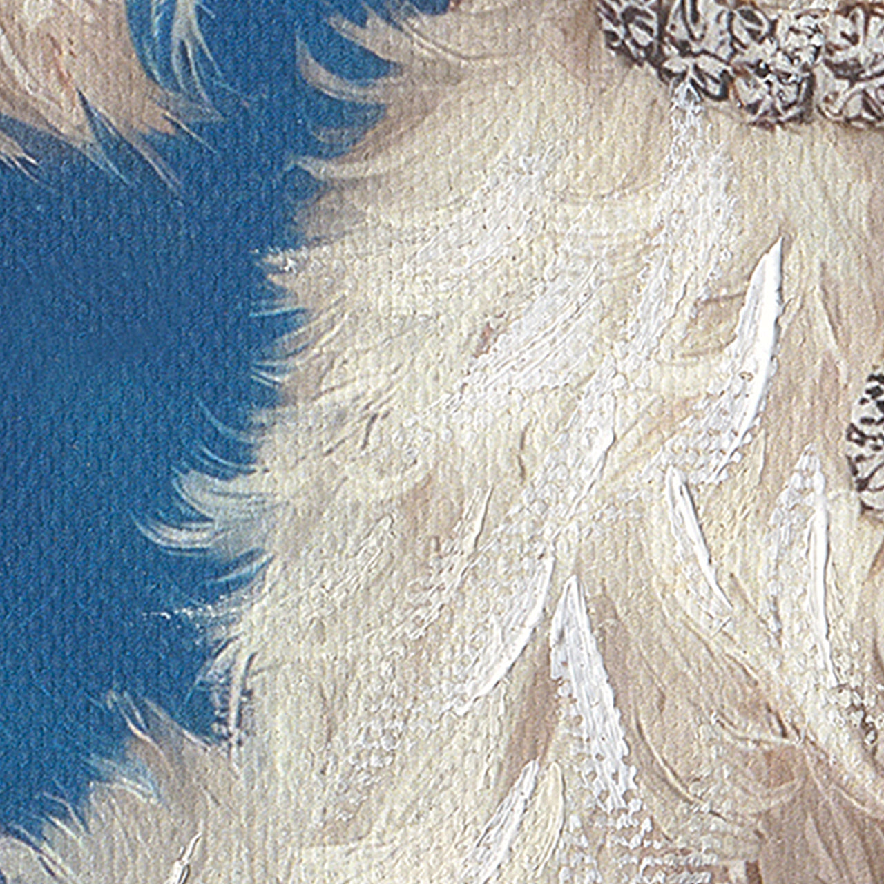 Peinture blanche duveteuse