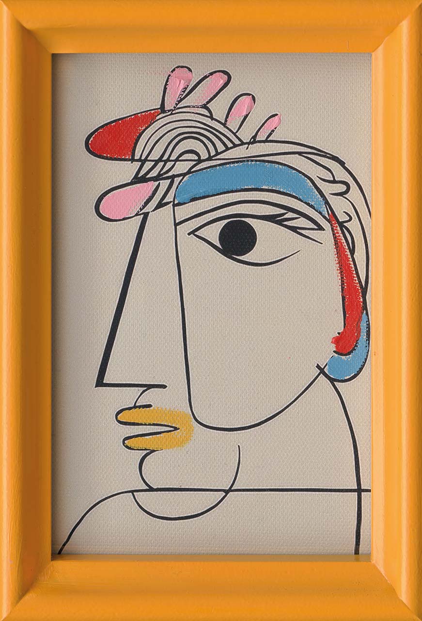 Peinture d'un homme
