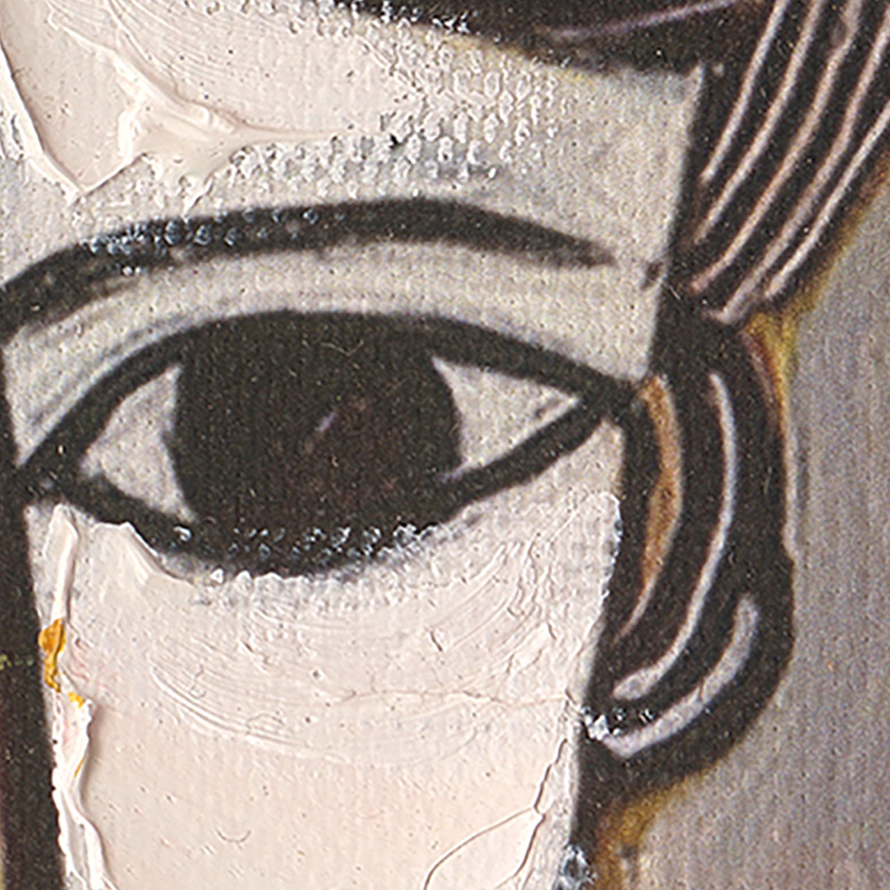 Painting Abstract Golden Woman
