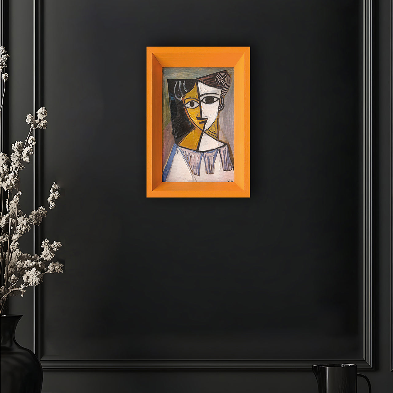 Painting Abstract Golden Woman
