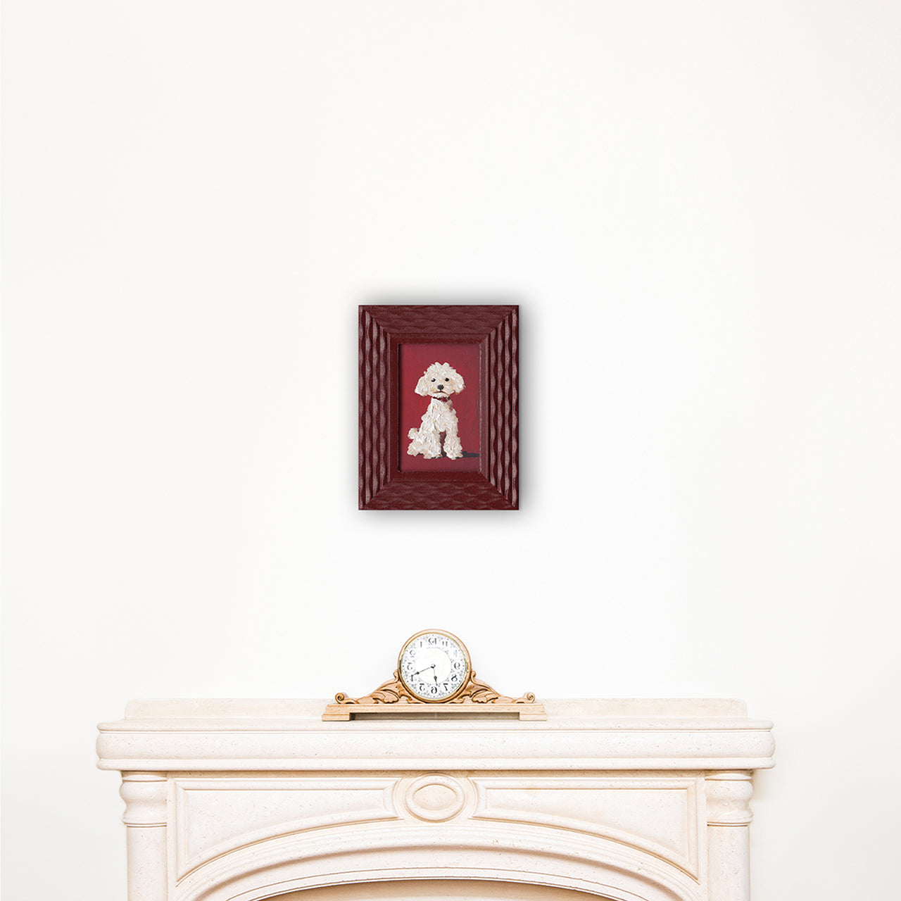 Painting White Dog
