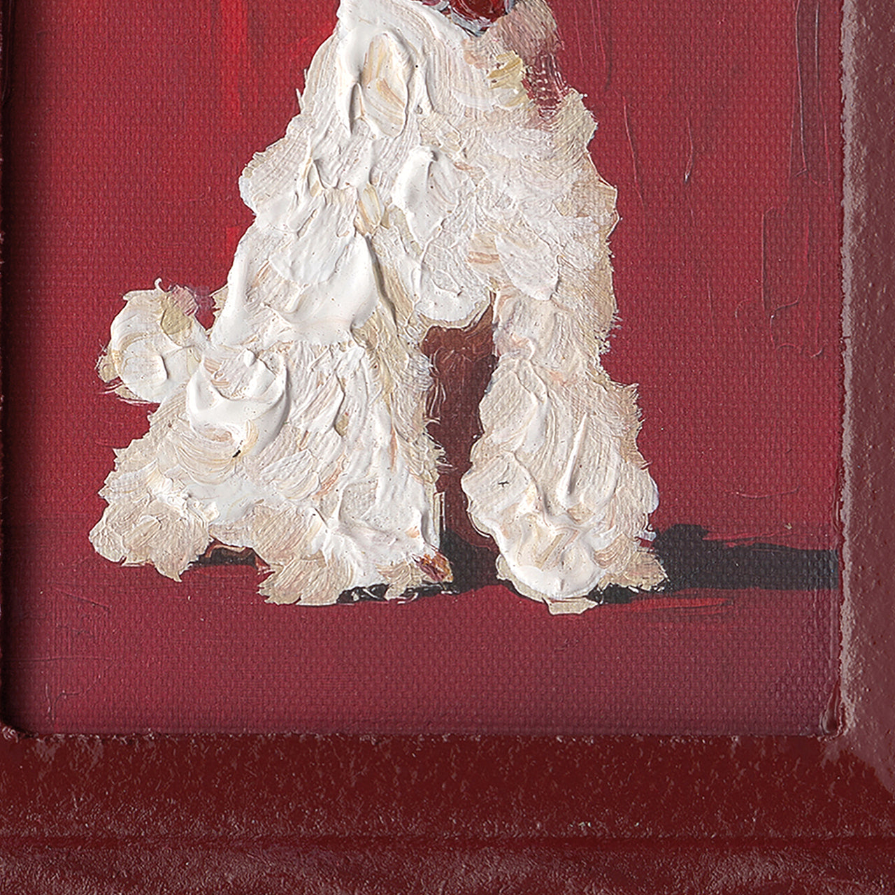 Painting White Dog
