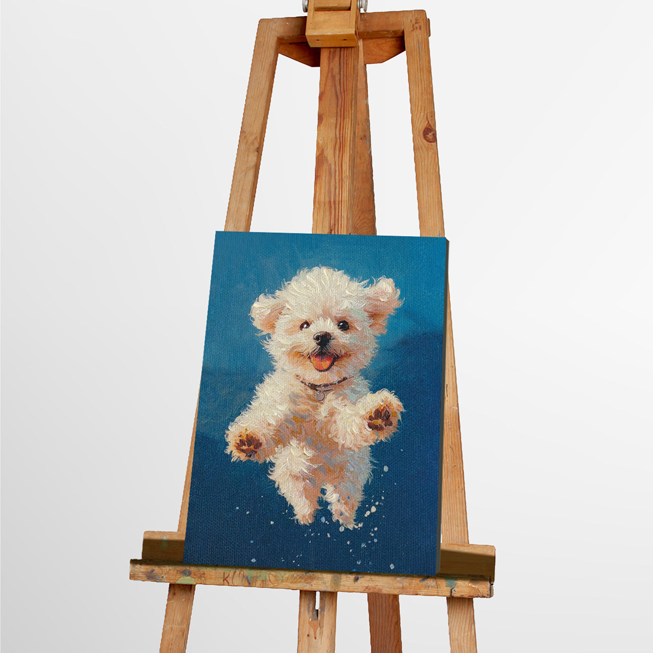 Painting Jumping Fluffy