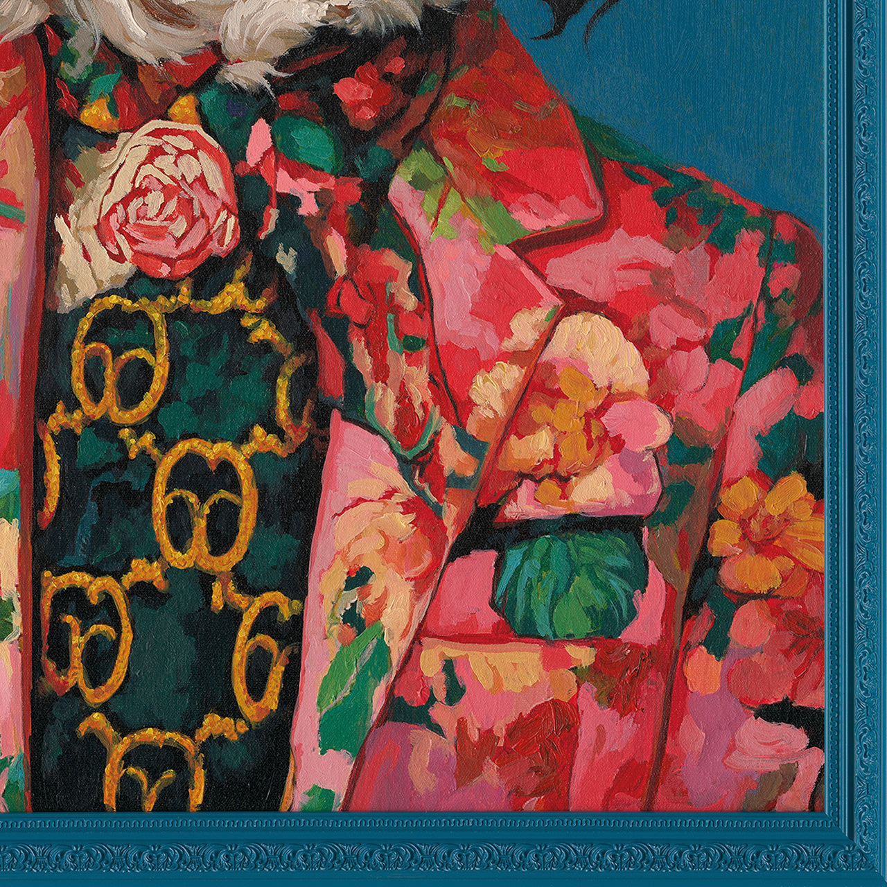 Painting Flower Dressed Jacky