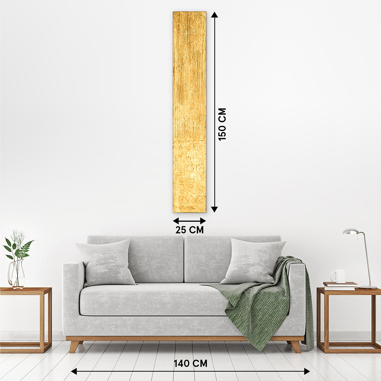 Painting Slim Golden Structure