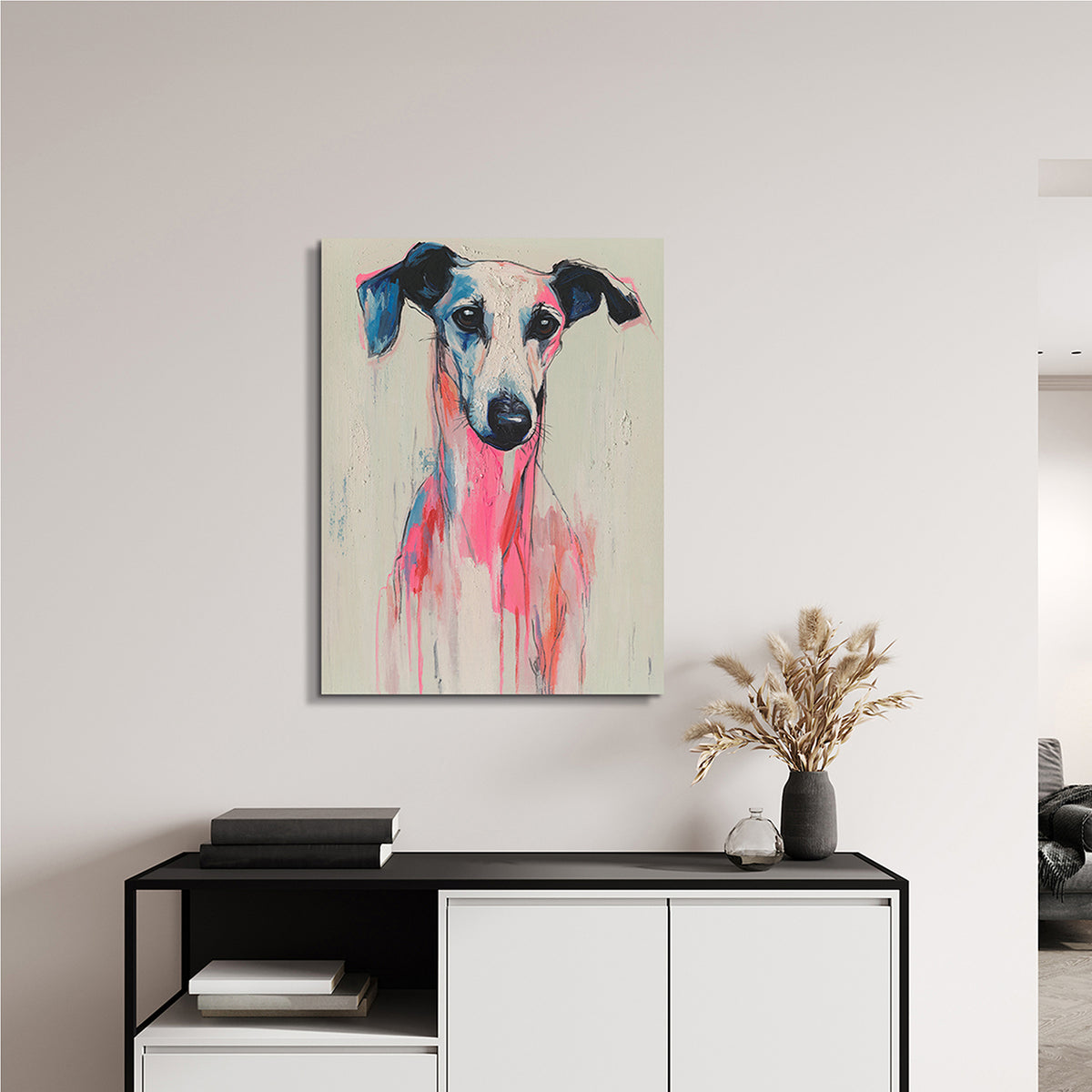 Gemälde Whispering Greyhound