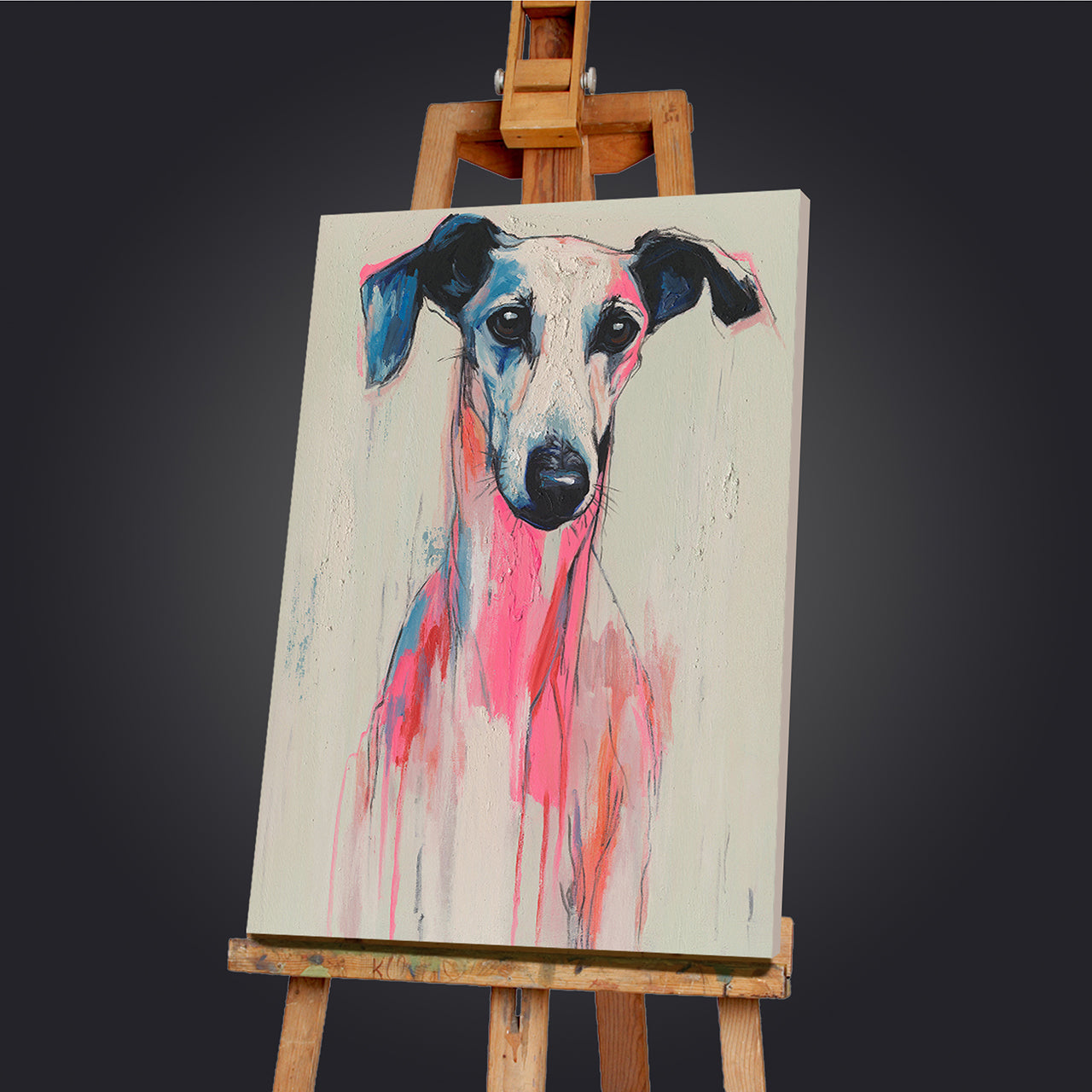Gemälde Whispering Greyhound