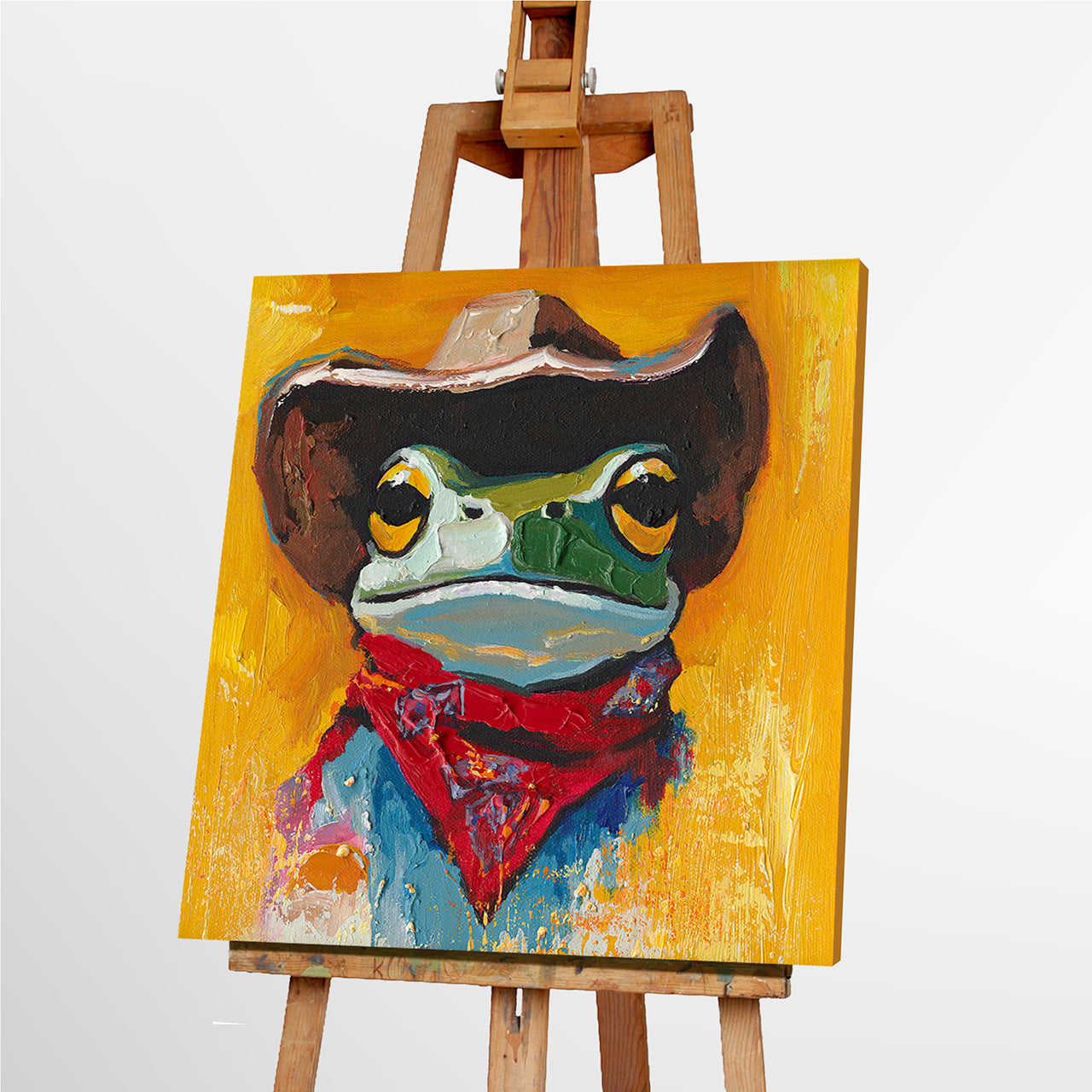 Gemälde Frog Sheriff