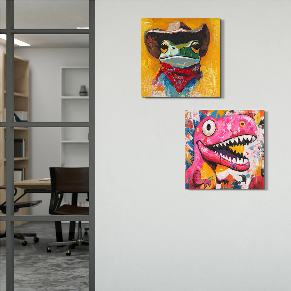 Gemälde Frog Sheriff