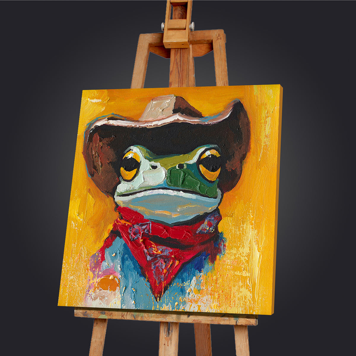 Gemälde Frog Sheriff