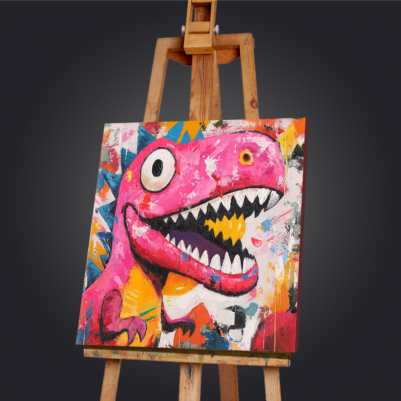 Gemälde Pinkasaurus