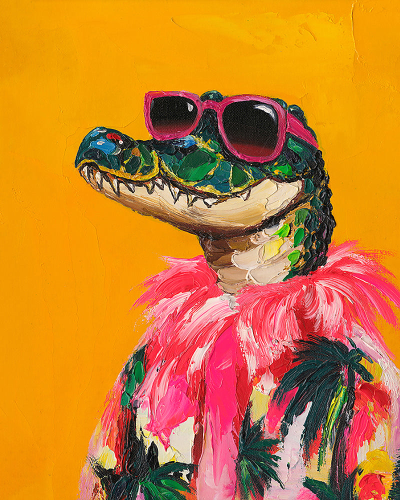 Gemälde Miami Croc
