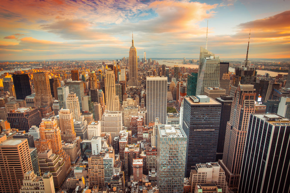 photo en aluminium de la skyline de New York