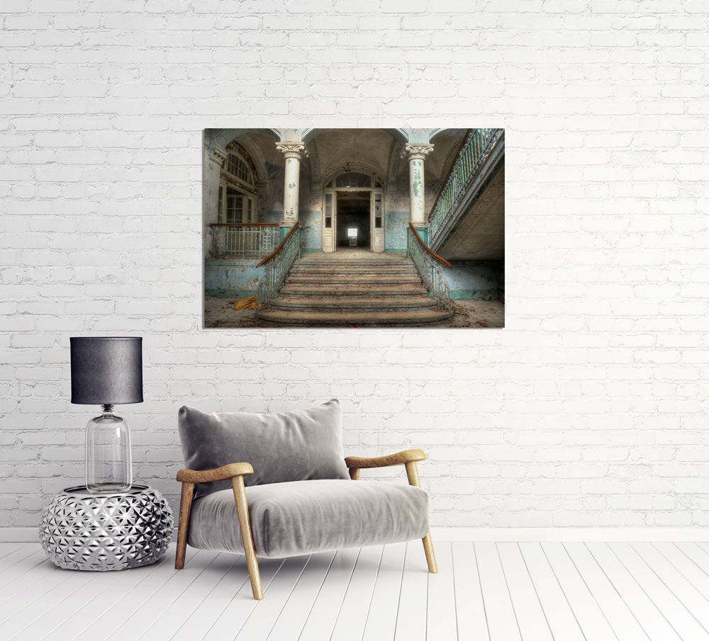 Alubild Lost Place Treppe 1
