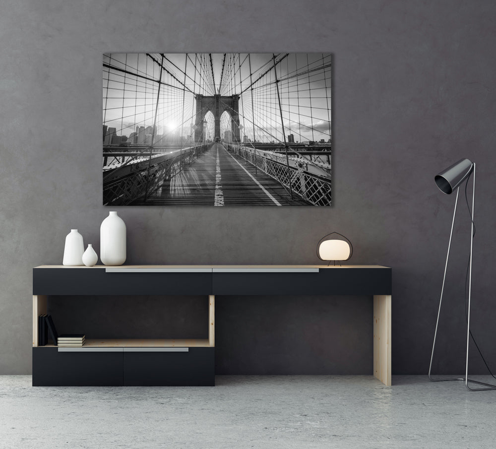 photo en aluminium du pont de Brooklyn