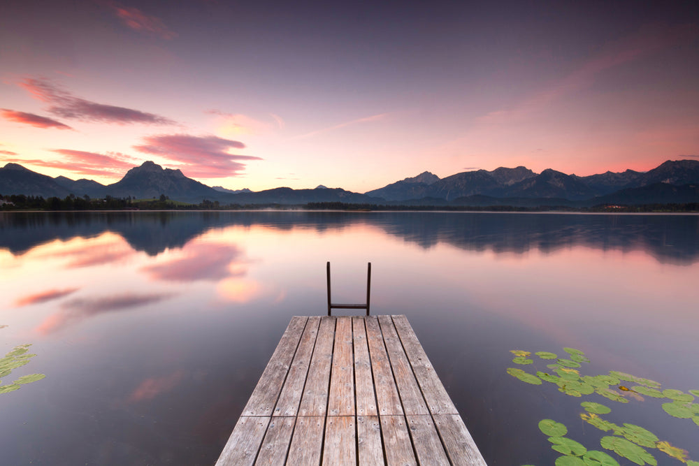 Tableau en aluminium Pont au crépuscule