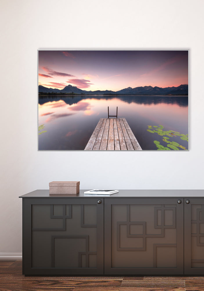 Tableau en aluminium Pont au crépuscule