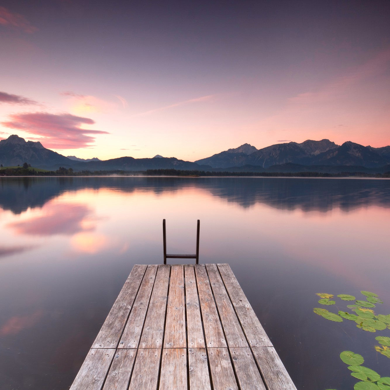 Tableau en aluminium Pont au crépuscule